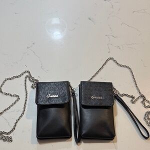 2 Guess Black Crossbody Bag with Chain Strap